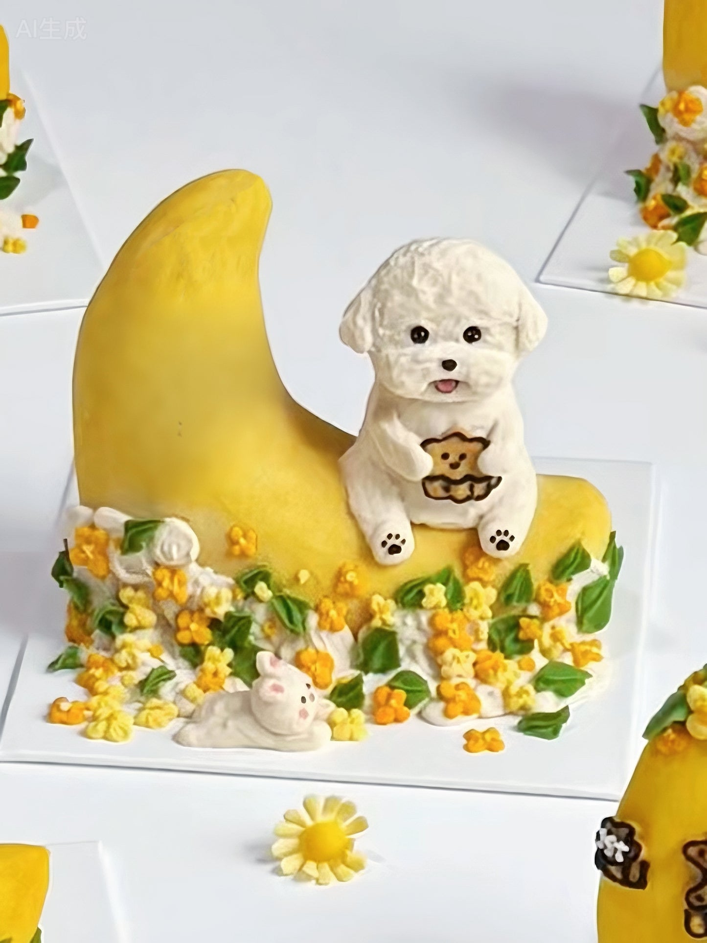 A Moon Boat Cake (for Dogs & Cats)