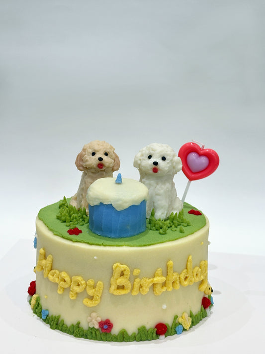 A Garden Scenes Cake (for Dogs and Cats)