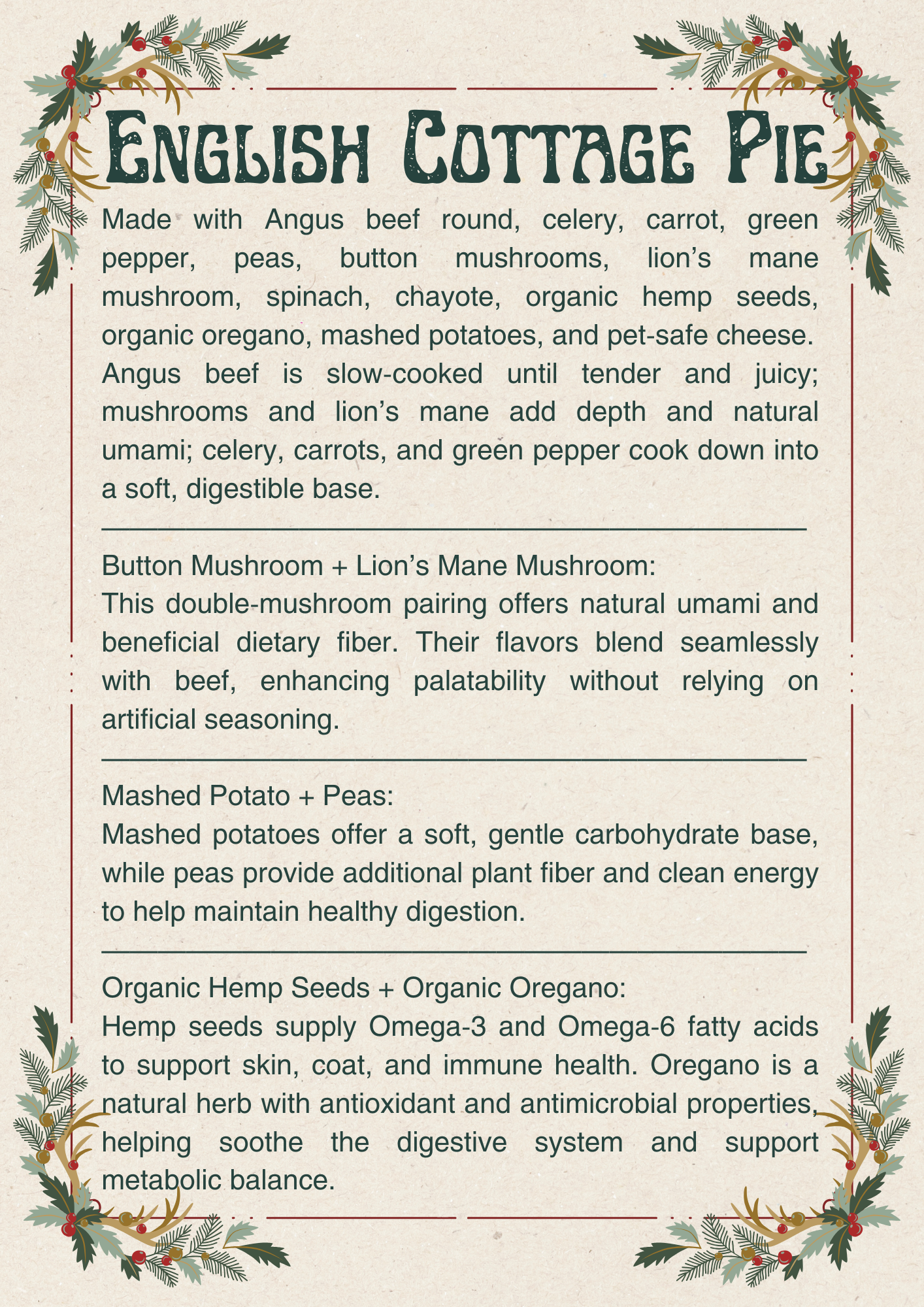 English Country Cottage Pie (150g)