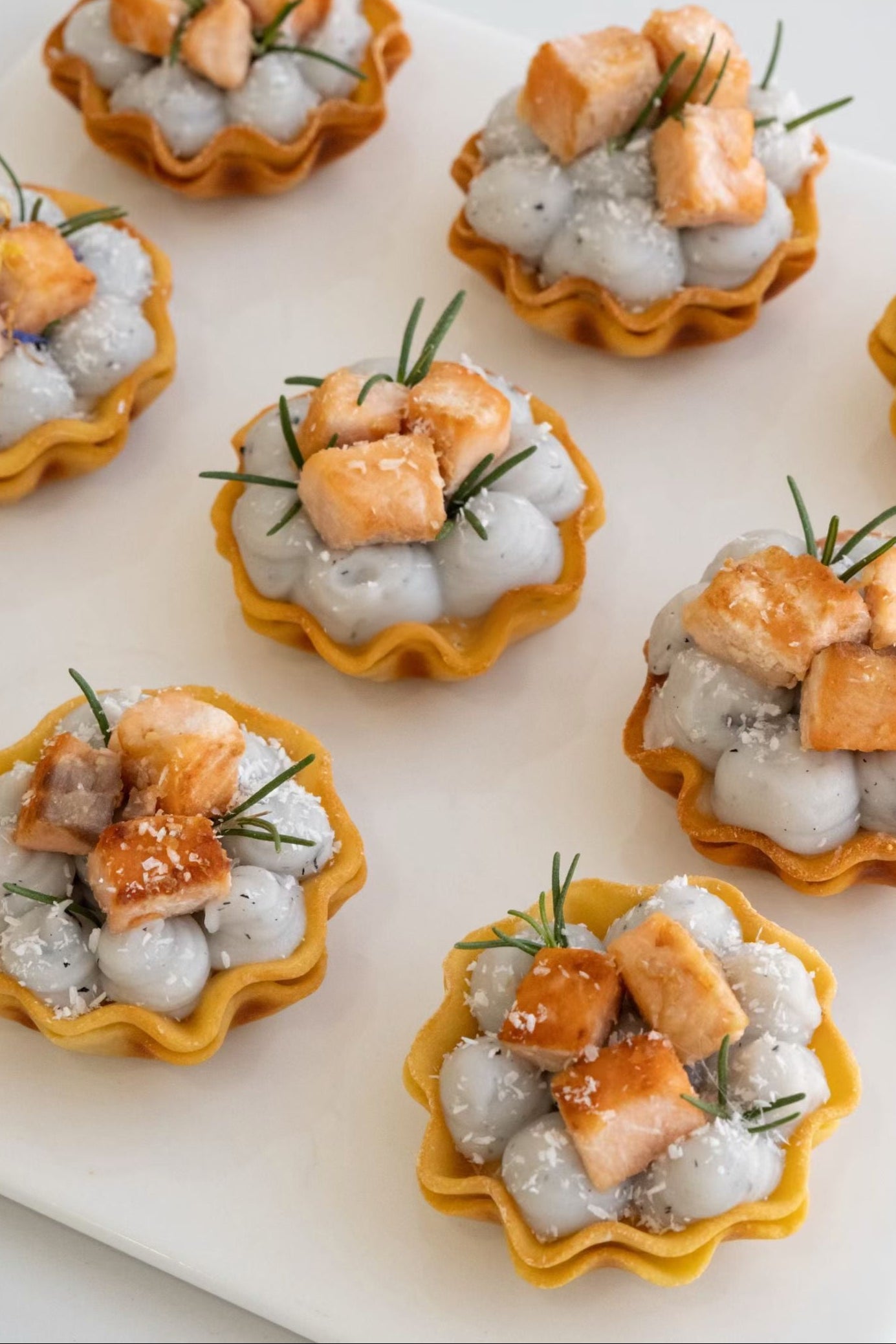 Salmon Mille-Feuille Tart