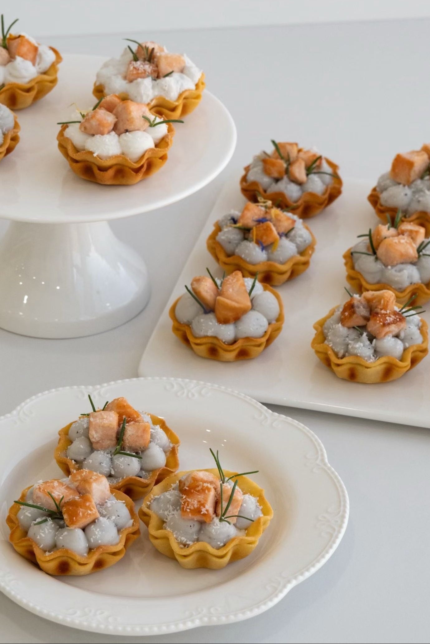 Salmon Mille-Feuille Tart