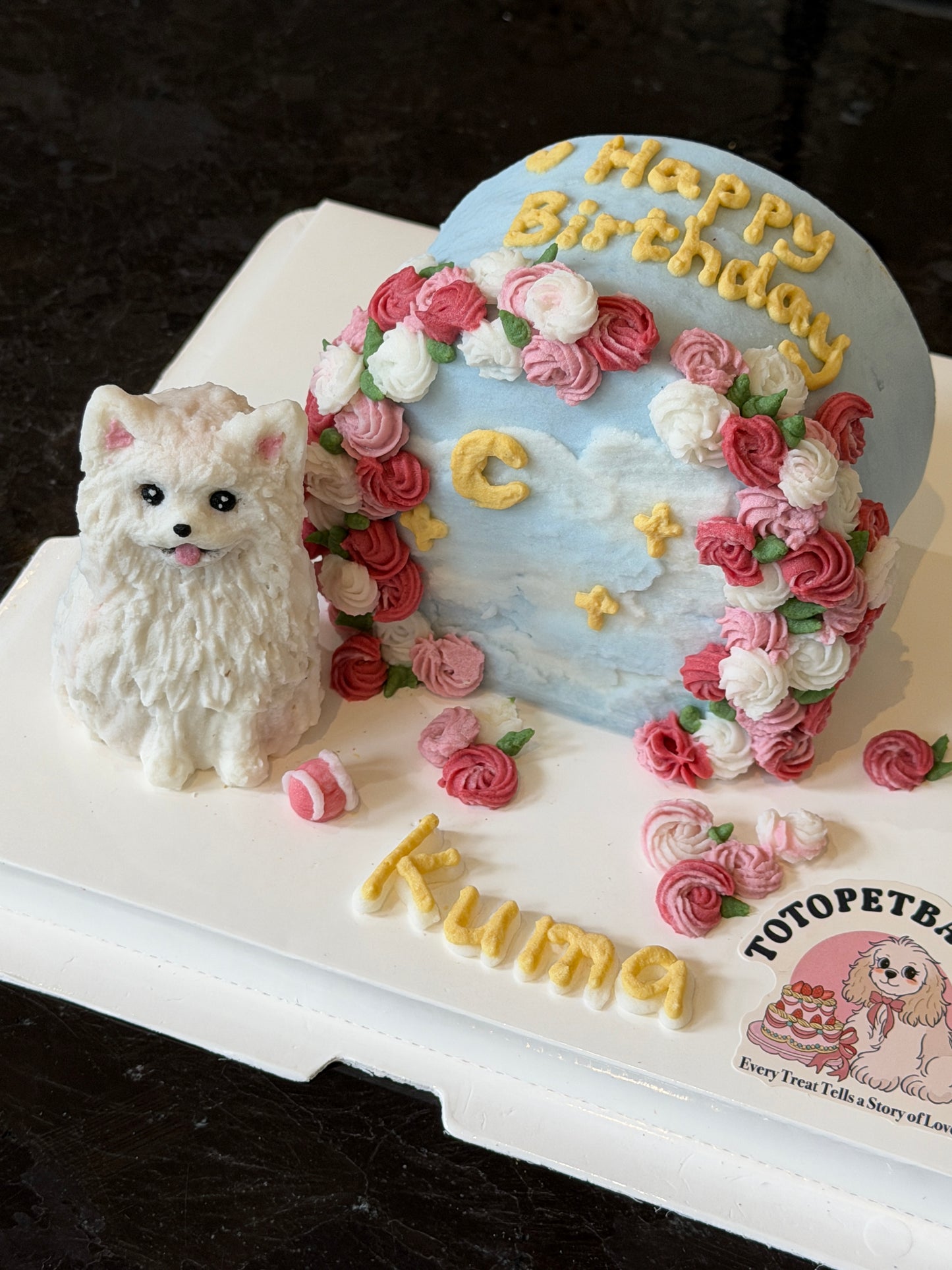 A Blossom Meadow Cake (for Dogs and Cats)