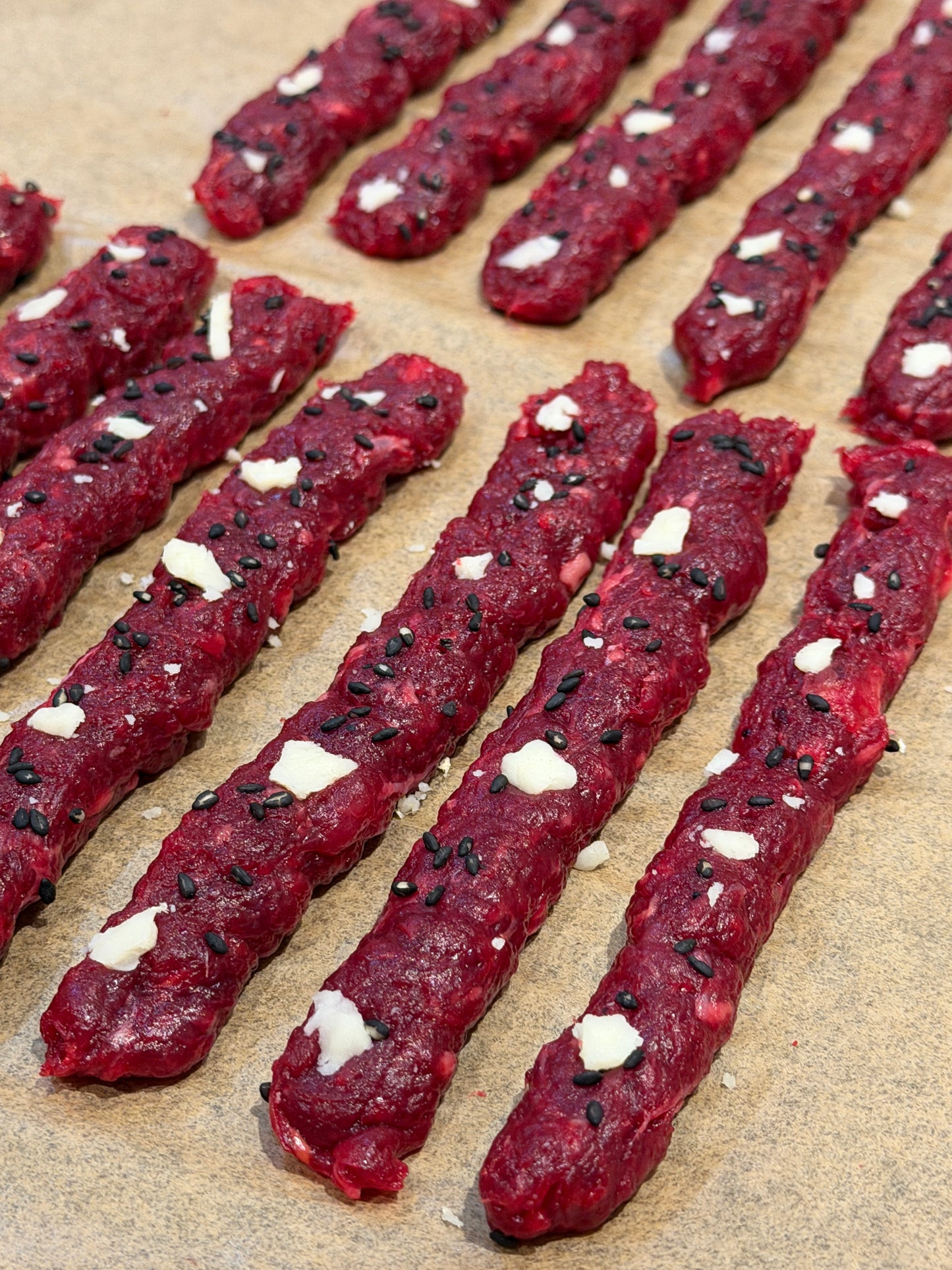 Cheese & Black Sesame Beef Loin Sticks