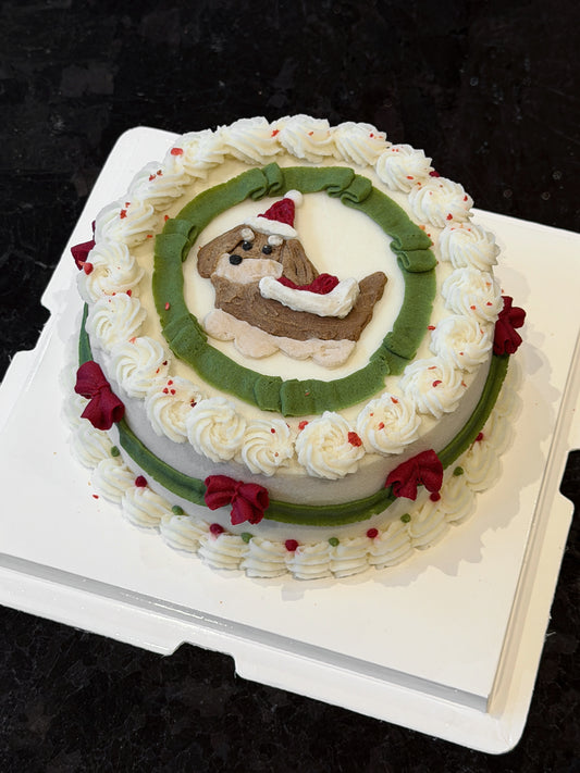 A 1 Christmas Wreath Cake