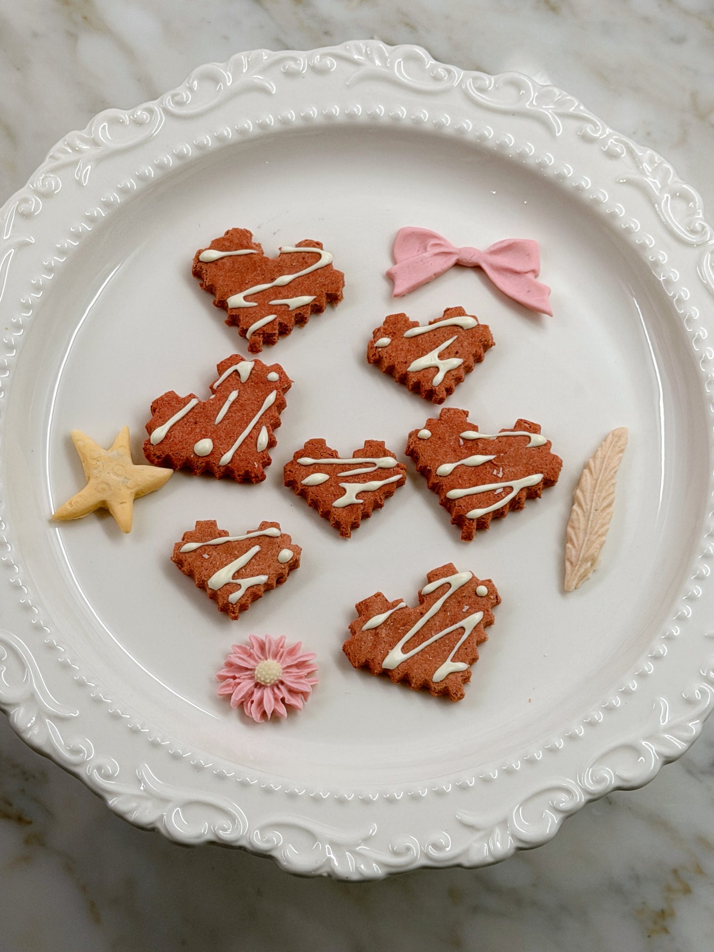 Beetroot Heart Biscuits