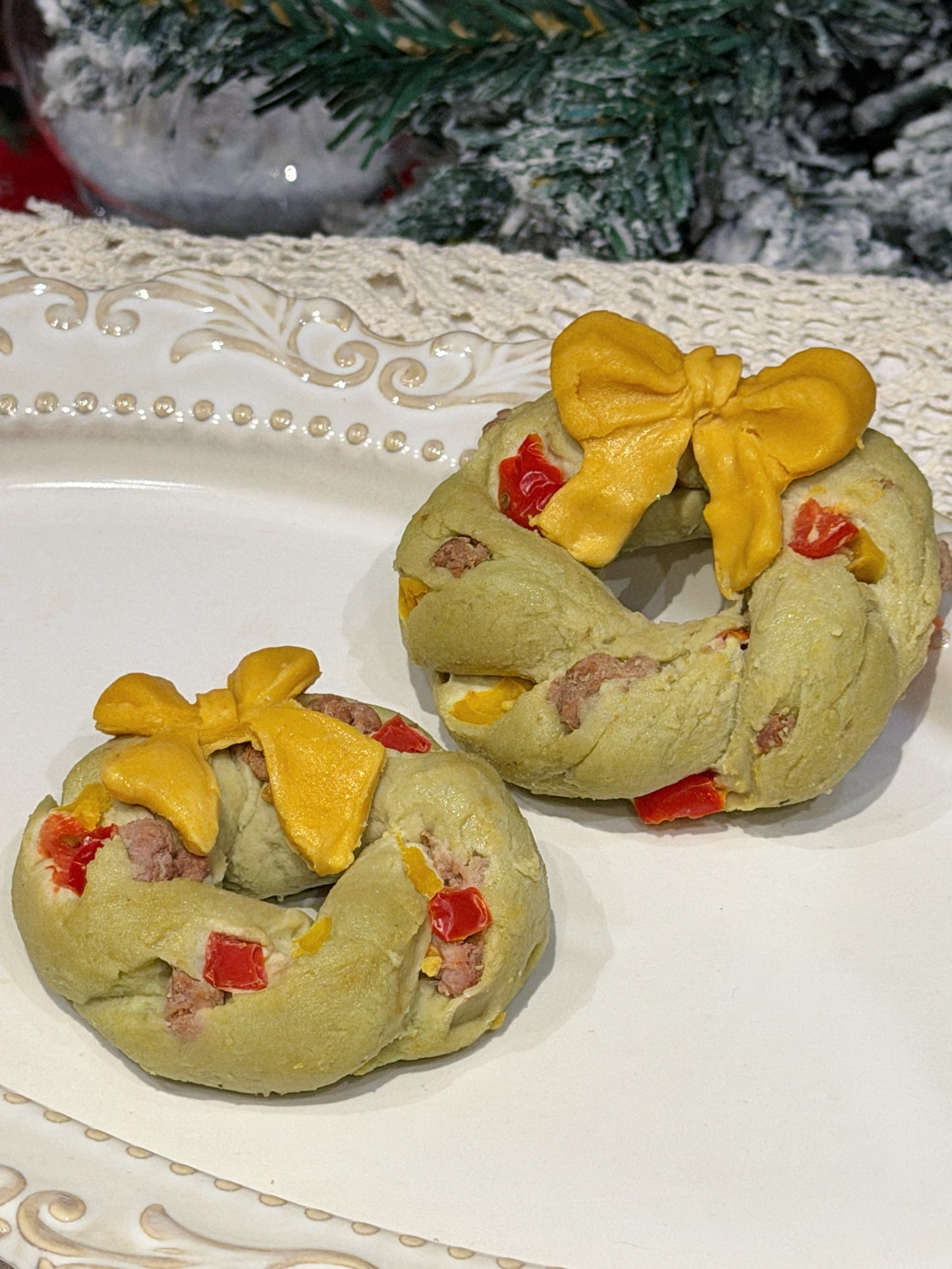 Christmas Wreath Bagel