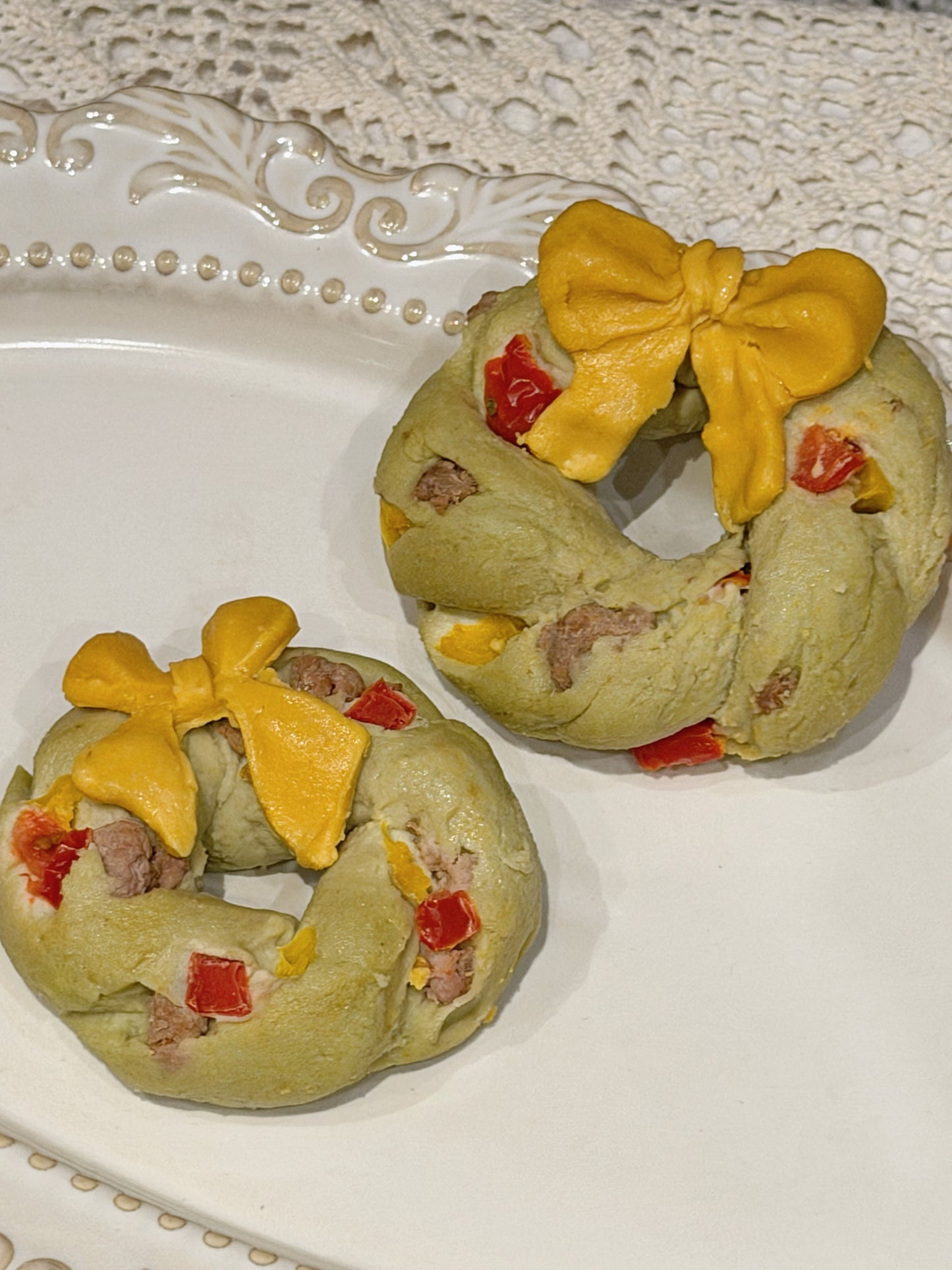 Christmas Wreath Bagel