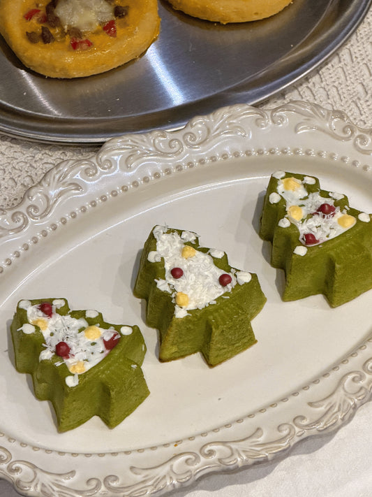 “Matcha” Christmas Tree Madeleine