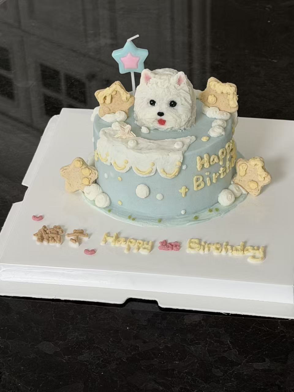 A Dreamy Star Cake (for Dogs and Cats)