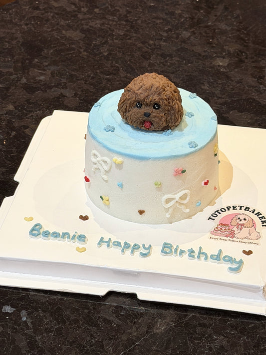 A Pastel Breeze Cake (4-inch) (for Dogs and Cats)
