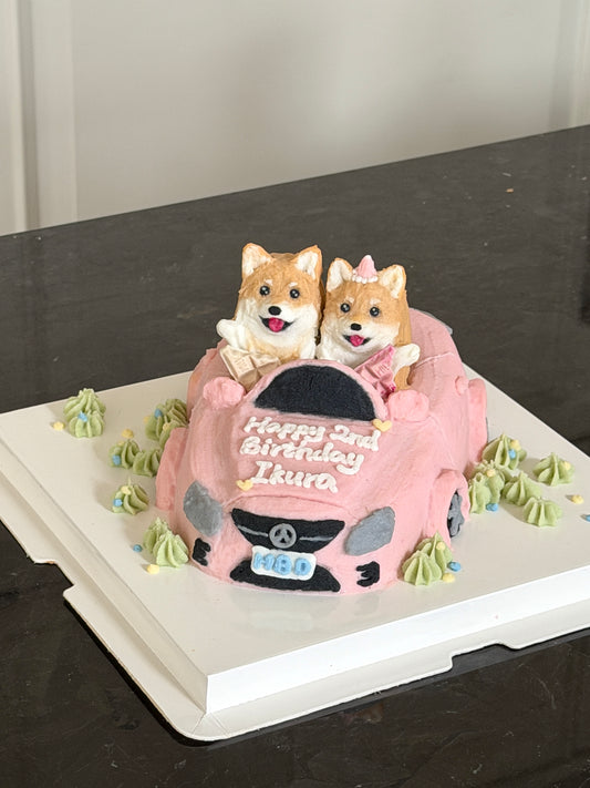 A Road Trip Pup Cake (6 inch) (for Dogs &Cats)