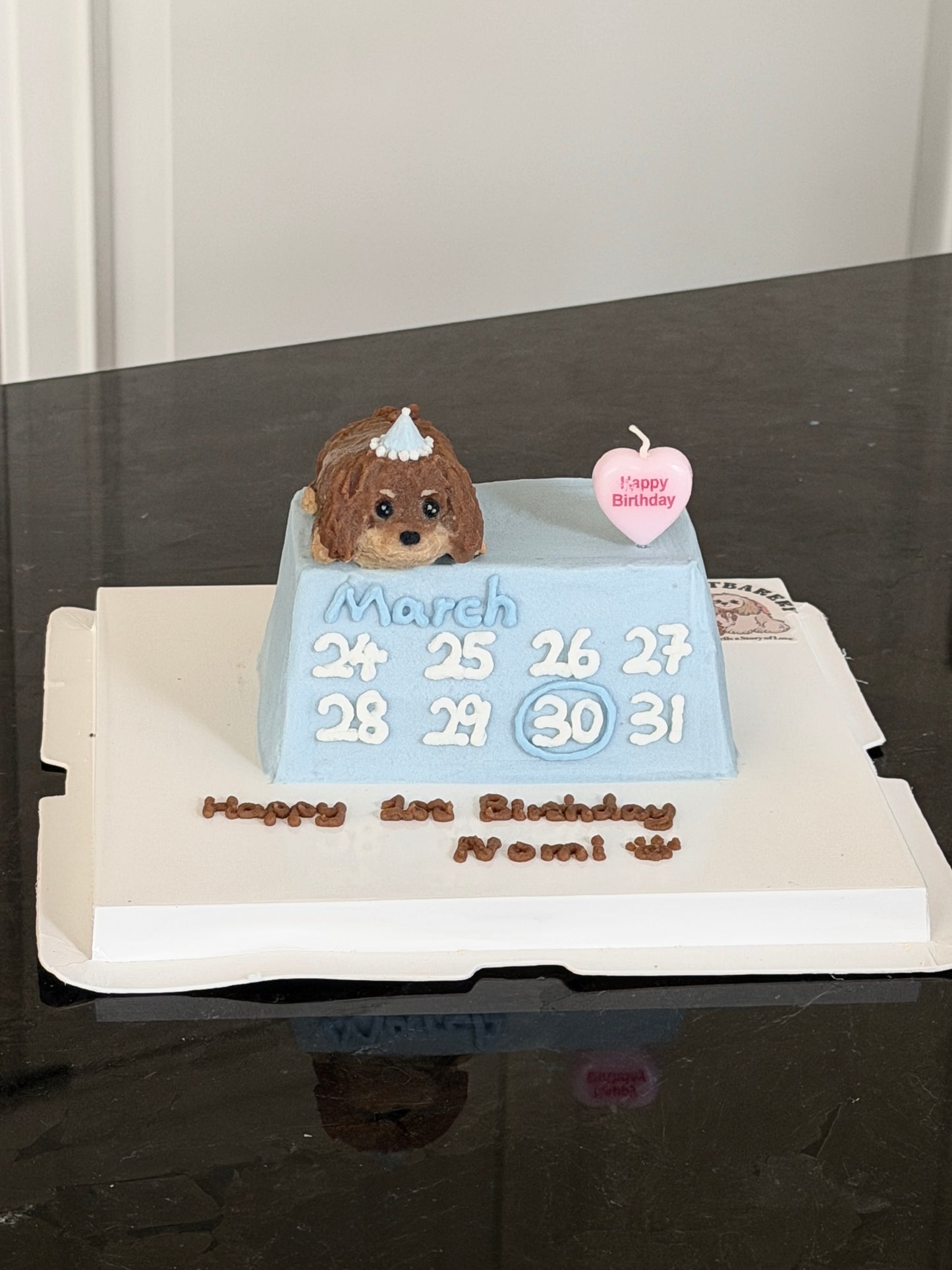 A Cute Calendar Cake (for Dogs &Cats) (6 inch)