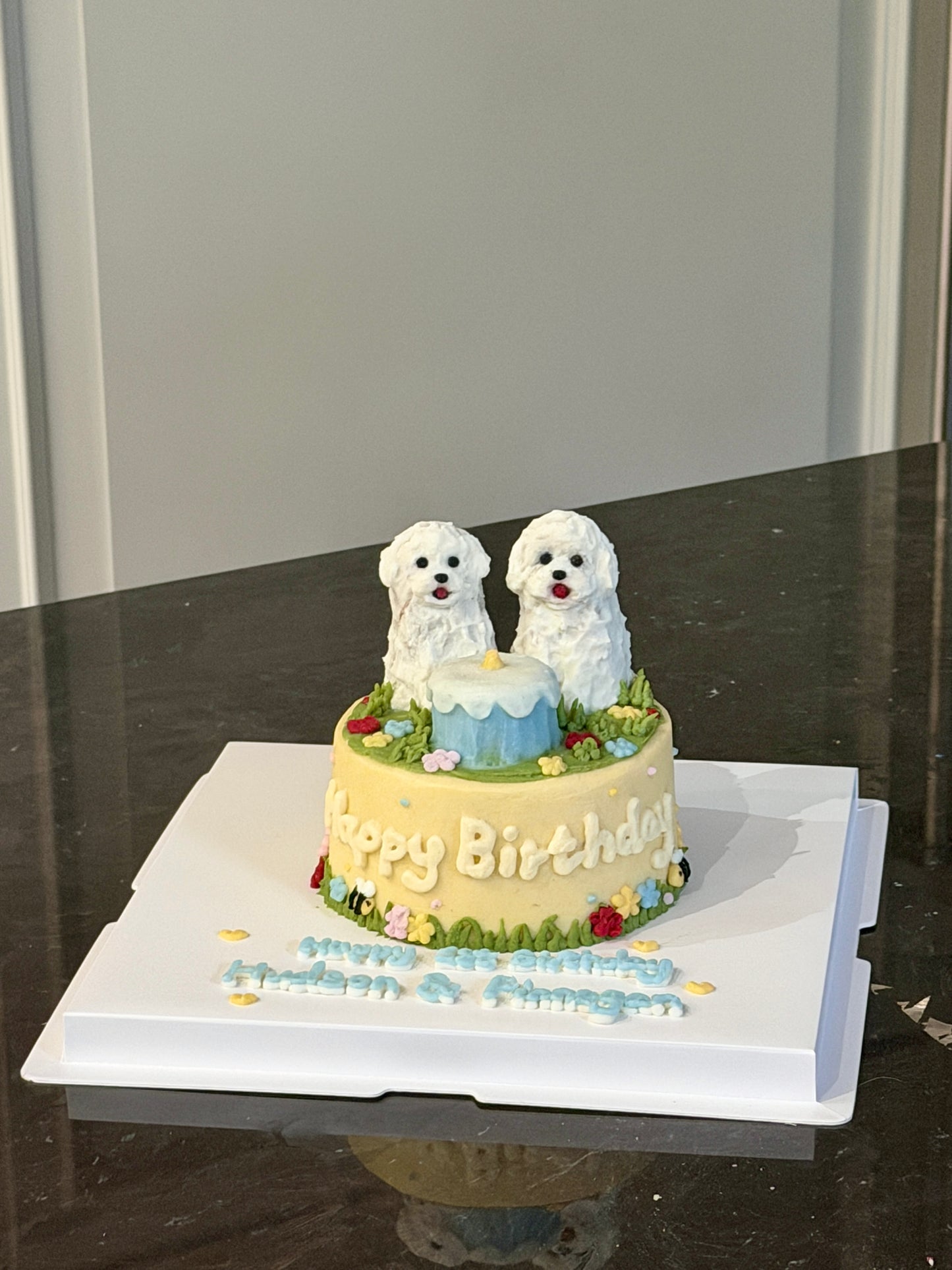 A Garden Scenes Cake (for Dogs and Cats)